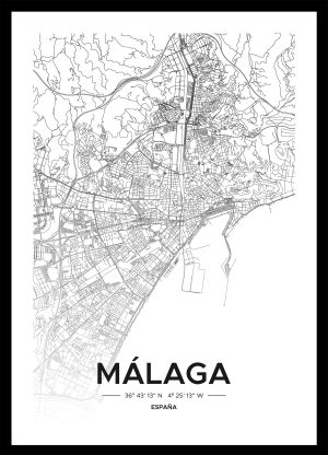 Mapa de Málaga