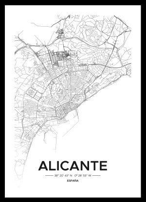Mapa de Alicante